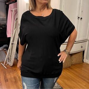 Black slinky blouse